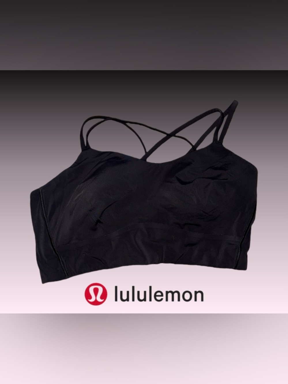 lululemon athletica Black Strappy Light-Support Sports Bra